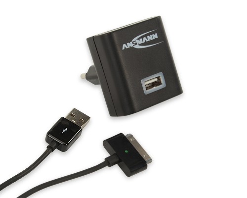 Ładowarka ANSMANN USB Charger 2.1A + kabel Apple